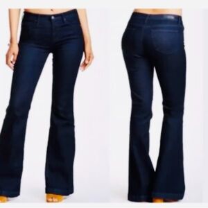 Ag Adriano Goldschmied the Janis High Rise Denim Wide Leg Jeans